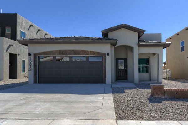 Front exterior of a Paseo Alegre model home