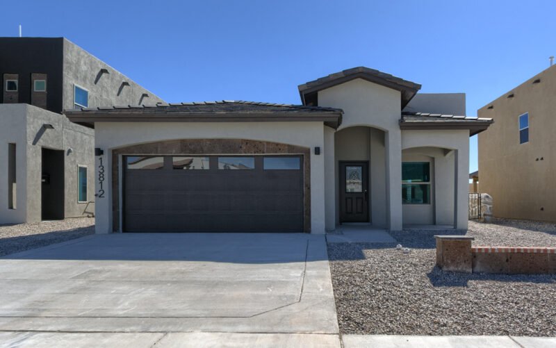 Front exterior of a Paseo Alegre model home