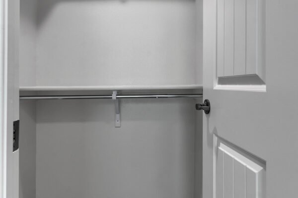 shelves and hanging rod