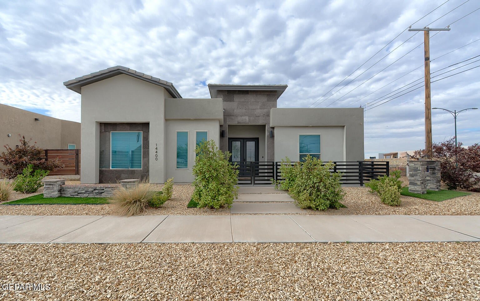 new design house at Front view