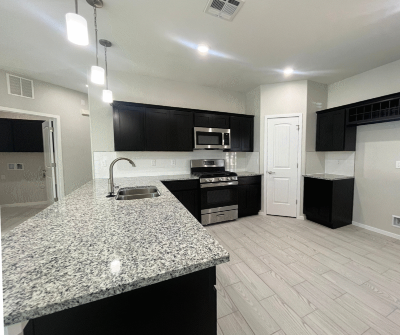 Interior room with tiled floor and white walls