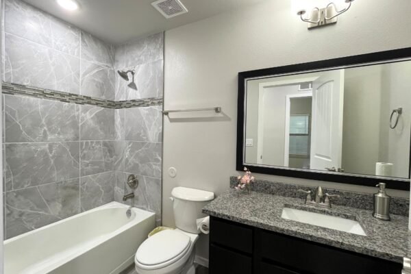 Modern Design Bathroom with Mirror Basen