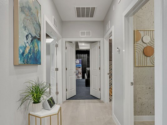 Hallway of modern home