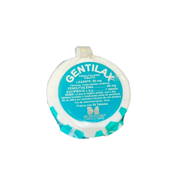 Gentilax Laxante – 50 Tabletas