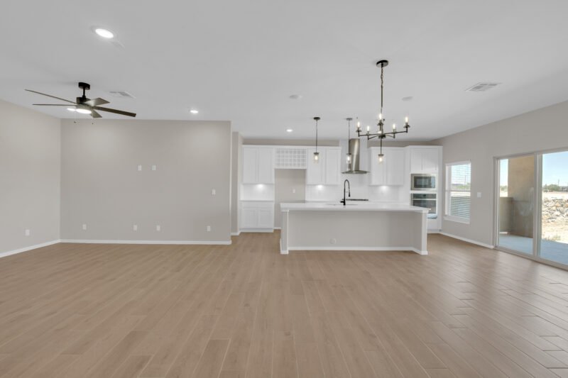 wood style floor grand hall attached kitchen