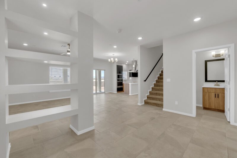 White theme ground floor complete view