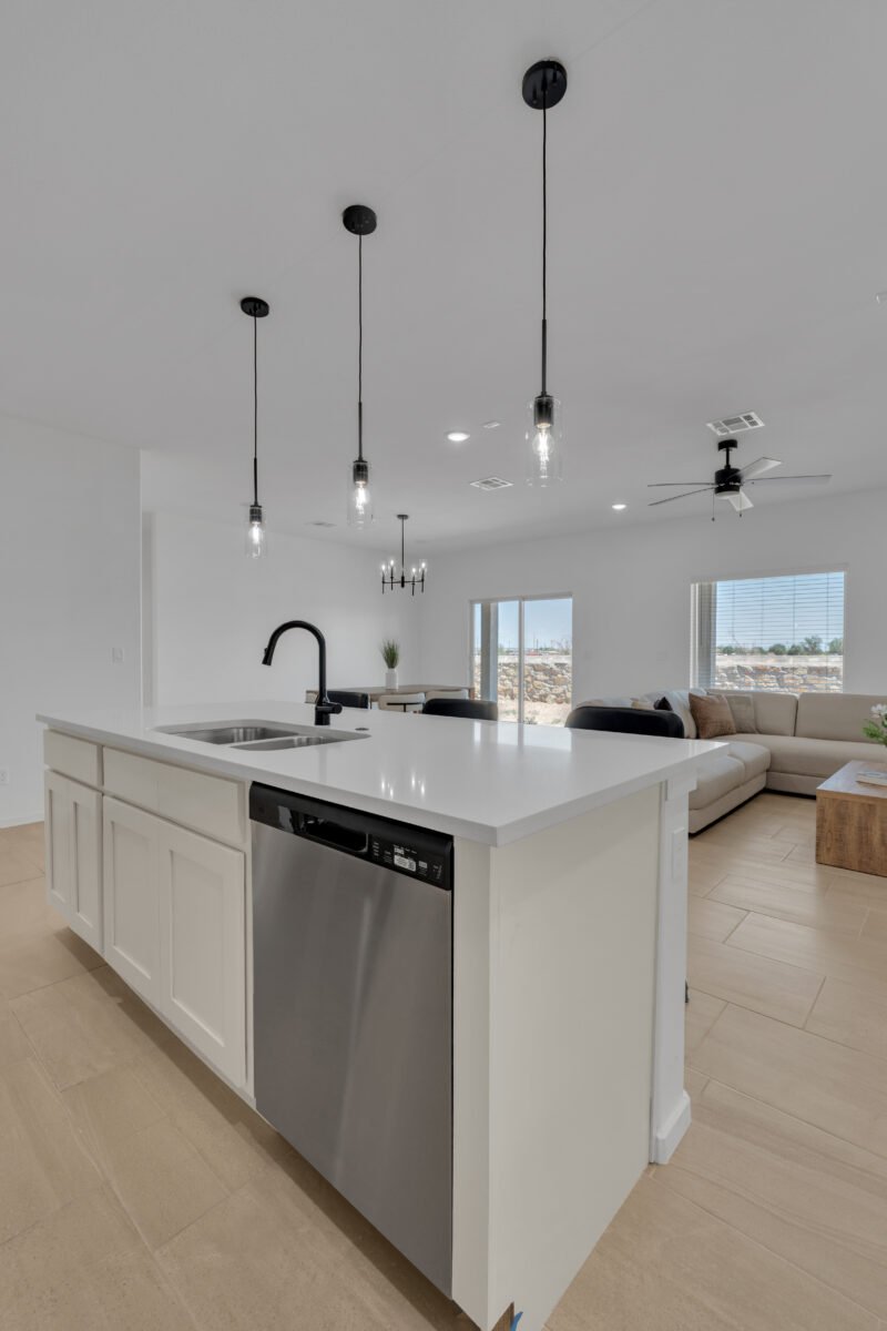 white theme kitchen modern design