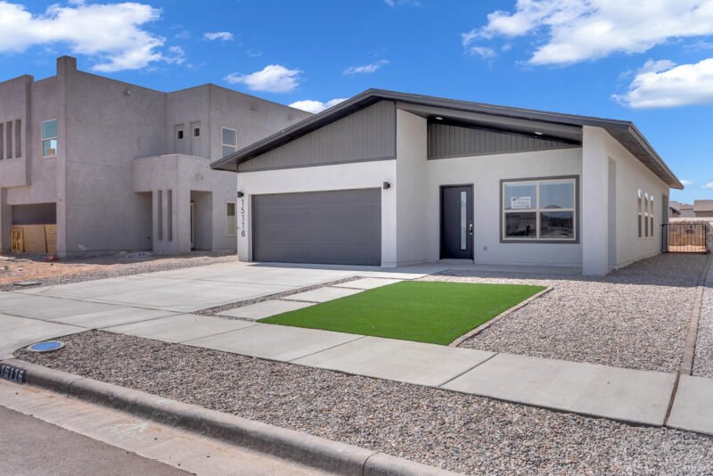 home With Garage Right View