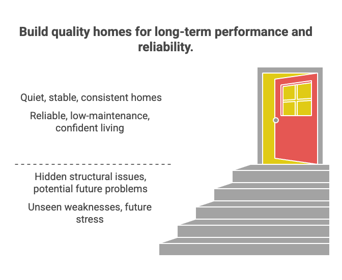 Build quality homes for long-term performance and reliability.